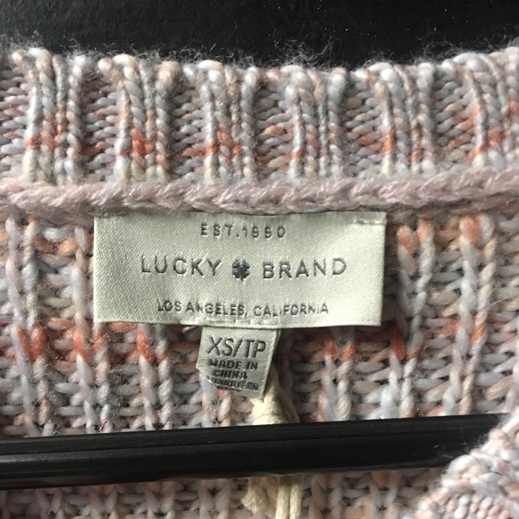 Lucky Brand Marled Knit Crew Neck Sweater - Picture 2 of 8